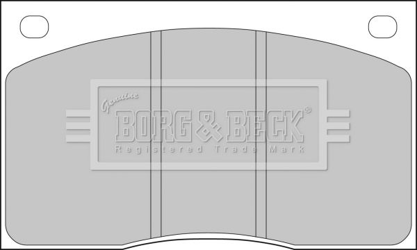 BORG & BECK Комплект тормозных колодок, дисковый тормоз BBP1074
